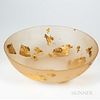 Martha Sturdy (b. 1942) Polymer and Gold Leaf Bowl