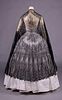 DEMILUNE CHANTILLY LACE SHAWL, 1850s