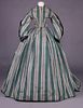 SILK TAFFETA DAY DRESS, 1860s