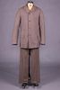 THREE PIECE MANS BROWN SHADOW CHECK SUIT, AMERICA, 1900