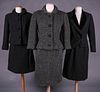 THREE SKIRT SUITS, FRANCE & AMERICA, 1950-1960s