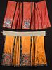 TWO SILK PAIRED SKIRTS, CHINA, c. 1900