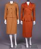 TWO IRENE SKIRT SUITS, AMERICA, 1947-1960