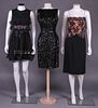THREE DESIGNER EVENING DRESSES, AMERICA, 1955-1968