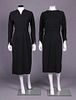TWO BLACK IRENE AFTERNOON DRESSES, AMERICA, 1950-1955