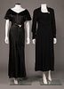 TWO BLACK DRESSES, 1930s
