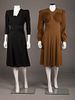TWO AFTERNOON DRESSES, AMERICA, c. 1945