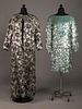 TWO PAILLETTE EMBROIDERED EVENING GARMENTS, AMERICA,
