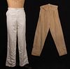 TWO MENS TROUSERS, ENGLAND & AMERICA, 1830 & 1840s