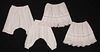 TWO MATCHING BRODERIE ANGLAISE PETTICOATS & TWO