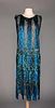 PEACOCK BLUE SEQUINED TABARD, 1920s