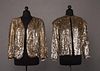 TWO GOLD SEQUINNED EVENING JACKETS, 1930s