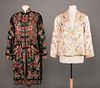 TWO EMBROIDERED EXPORT COATS, CHINA, 1930-1950
