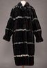 PLAID DYED MINK COAT, LATE 20TH C