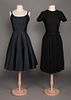 TWO NORMAN NORELL COCKTAIL DRESSES, 1950-1960s