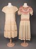 TWO SUMMER DRESSES, 1920 & 1923