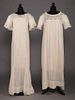 TWO LACE NIGHTGOWNS c. 1900