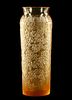 Lalique Crystal Blossom Bougainvillier Gold Vase