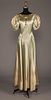 GOLD EVENING GOWN, MID 1930s