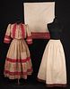 TWO RED EMBROIDERED REGIONAL GARMENTS, E. EUROPE, EARLY