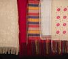 FIVE FRINGED SILK SHAWLS, LATE 19TH-EARLY 20TH C