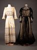 TWO TEA GOWNS, EARLY 1900s