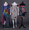 THREE DEADSTOCK PRINTED PARTY DRESSES, 1990s