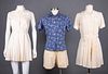 THREE LADIES TENNIS OUTFITS, 1930-1940s