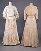 TWO LACE TEA GOWNS, c. 1905