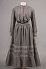 GREY CHAMBRAY DAY DRESS, c. 1910