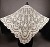 BRUSSELS LACE WEDDING VEIL, LATE 19TH C
