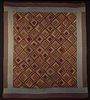 AMISH STYLE LOG CABIN QUILT, c. 1870