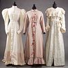 3 LADIES' AT-HOME WRAPPERS, 19TH C