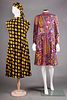 TWO PRINTED TRIGERE DRESSES, 1960-1970