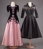 TWO DESIGNER EVENING DRESSES, LATE 1940s