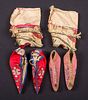 2 PAIR SHOES & 1 PAIR SLIPPERS FOR BOUND FEET, CHINA
