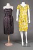 TWO EVENING DRESSES, c. 1960