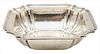 Sterling Silver Square Bowl, diameter 10 1/2 inches, 14.3 t.oz.
