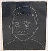 Iran do Espirito Santo (b. 1963), Blind Portraits (Boy), 1994, crayon on paper, Sean Kelly Gallery label on verso, 19 1/2" x 16 7/8". Provenance: Prop