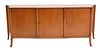 T.H. Rossjohn - Gibbings for Widdicomb Sideboard/Credenza, having three doors opening to fitted drawers and shelves, height 32 1/4 inches, width 79 1/