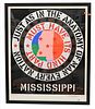 Robert Indiana (b. 1928), Mississippi: Just as in the Anatomy of Man Every Nation Must Have It's Hind Part, Philadelphia Mississippi 1971, silkscreen 