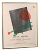 Joan Miro, Exposition Chez 1952, lithograph poster, Kenmore Galleries label on verso, sheet size 20.25" x 15".