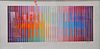 Yaacov Agam (Israel, b. 1928), Eternal Rainbow, 1992, serigraph in colors on heavy woven paper, signed and numbered 2136 in ink in the lower margin, i