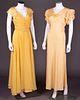 TWO YELLOW SUMMER DRESSES, 1930-1940