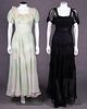 TWO PARTY DRESSES, c. 1940
