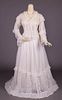 TWO PIECE LINGERIE GOWN, 1880s