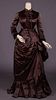 WORTH LABELED DAY DRESS, c. 1879