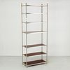 Billy Baldwin style steel and brass etagere
