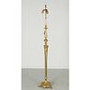 Louis XVI style brass floor lamp