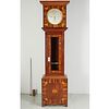 English inlaid longcase regulator clock